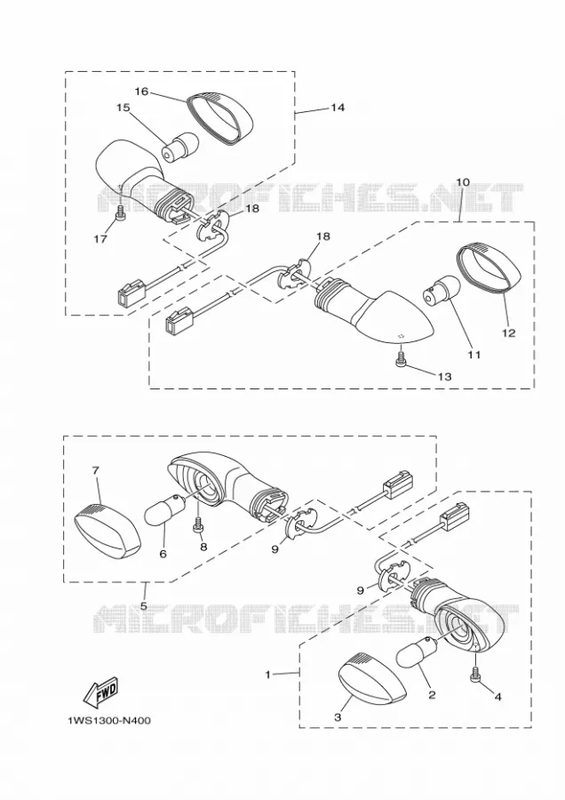 CLIGNOTANT Yamaha MOTO 700 2016 MT  MT07