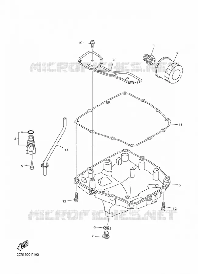 FILTRE A HUILE Yamaha MOTO 1000 2016 R1  YZF-R1