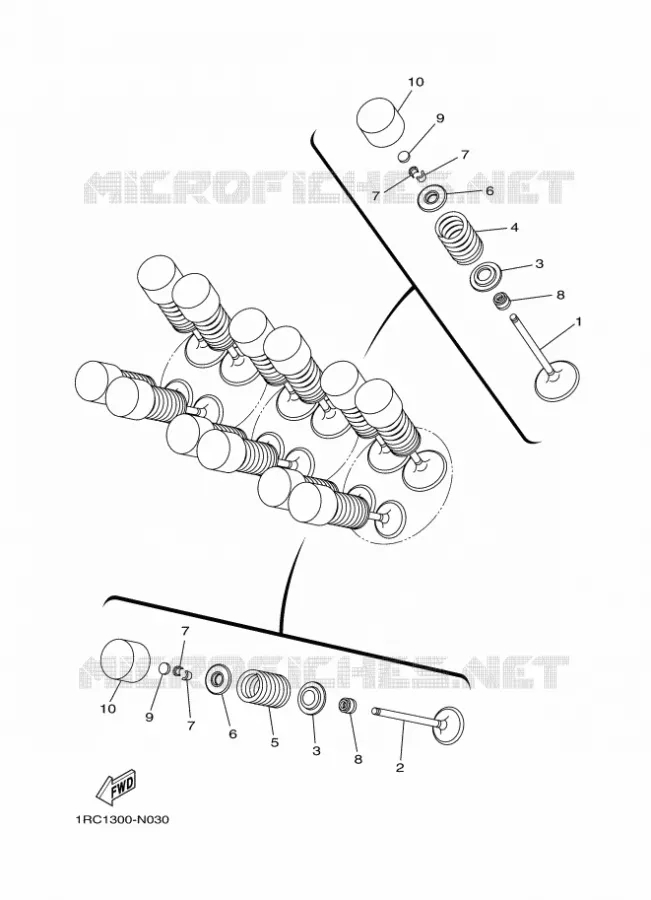 SOUPAPE Yamaha MOTO 900 2016 MT  MT09TRA