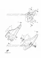 COUVERCLE LATERAL pour Yamaha YBR125ED de 2012