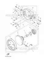 PHARE  pour Yamaha YBR125ED de 2012