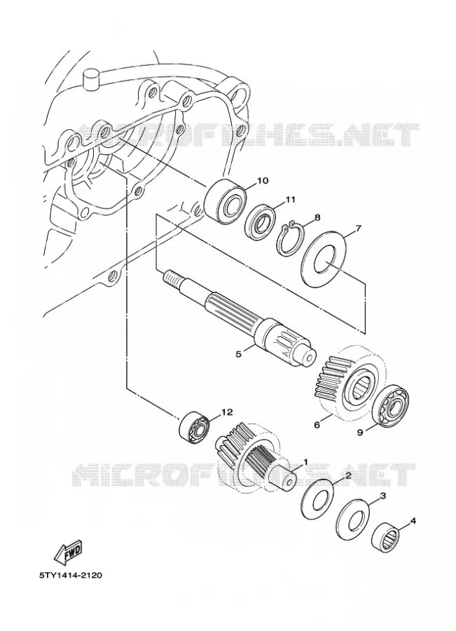 TRANSMISSION Yamaha SCOOTER 125 2004 FLAME  X  NXC125