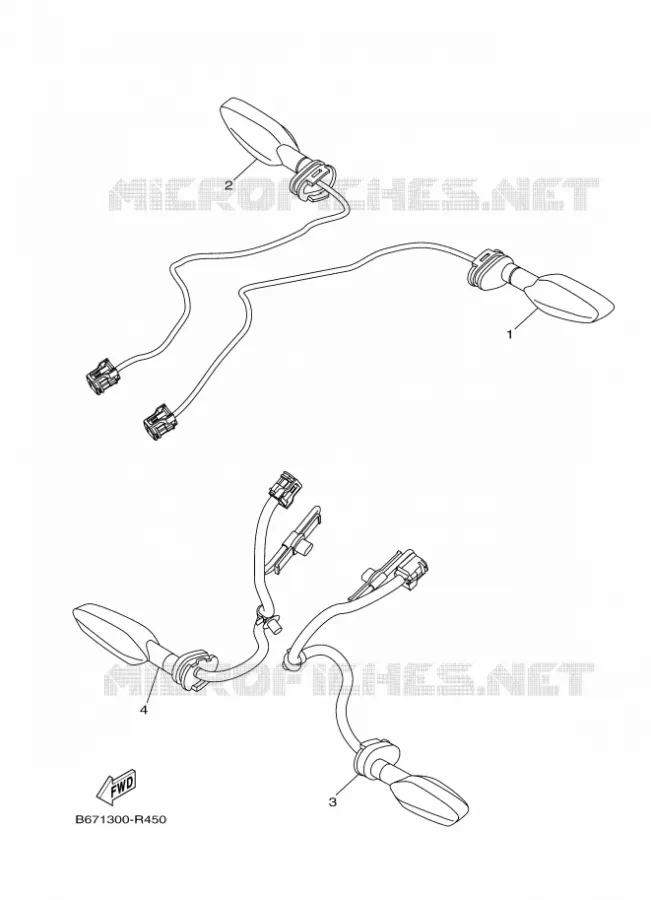 CLIGNOTANT Yamaha MOTO 1000 2016 MT  MTN1000