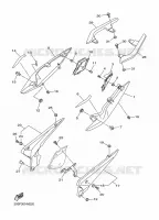 COUVERCLE LATERAL pour Yamaha DIVERSION 600 F de 2016