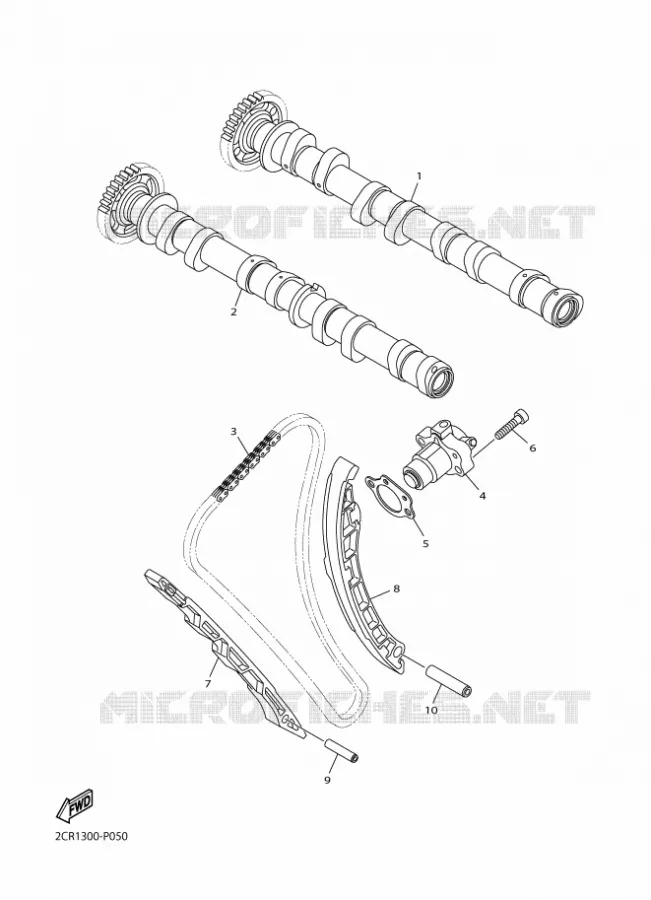 ARBRE A CAMES / CHAINE DE DISTRIBUTION Yamaha MOTO 1000 2017 R1  YZF-R1