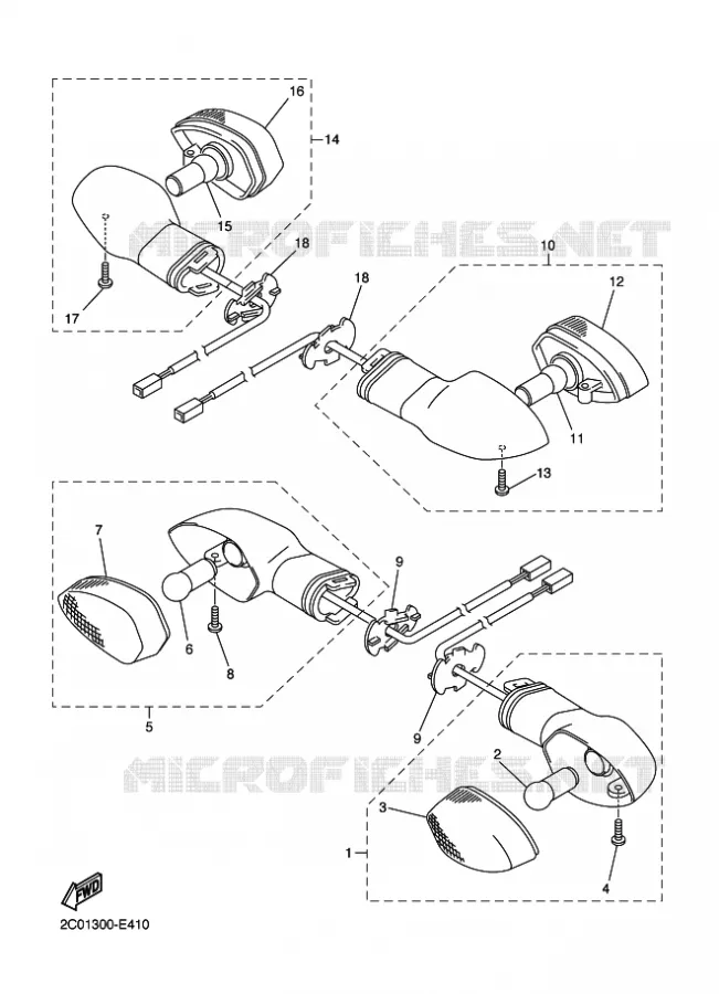 CLIGNOTANT Yamaha MOTO 600 2010 R6  YZF-R6