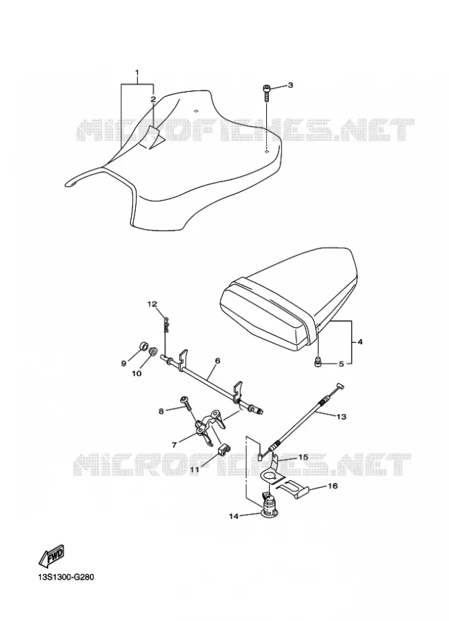SELLE Yamaha MOTO 600 2010 R6  YZF-R6