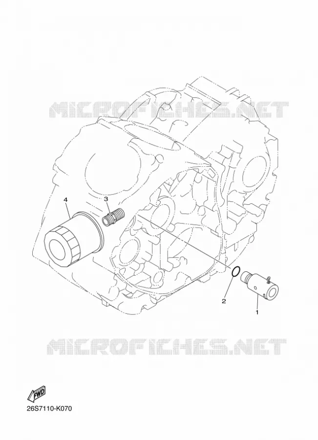 FILTRE A HUILE Yamaha MOTO 950 2016 XV  XVS950CU