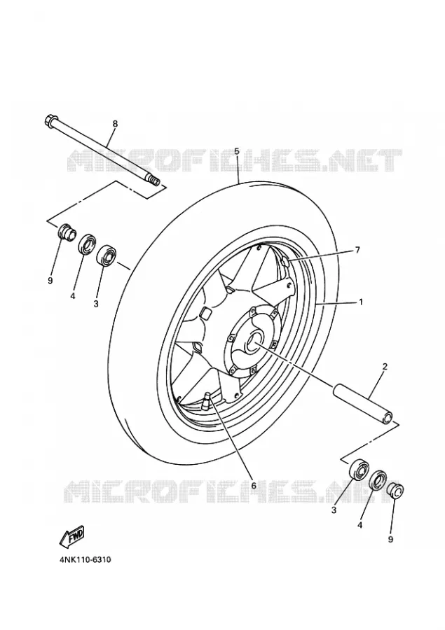 ROUE AVANT Yamaha MOTO 1300 2001 ROYALSTAR VENTURE  XVZ13TF