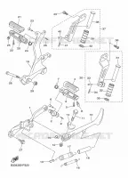 SUPPORT / REPOSE PIEDS pour Yamaha XVS950CR de 2015