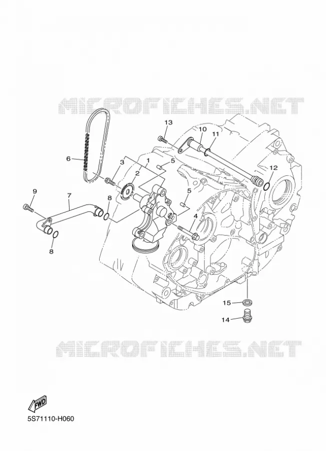 POMPE A HUILE Yamaha MOTO 950 2016 XV  XVS950CR