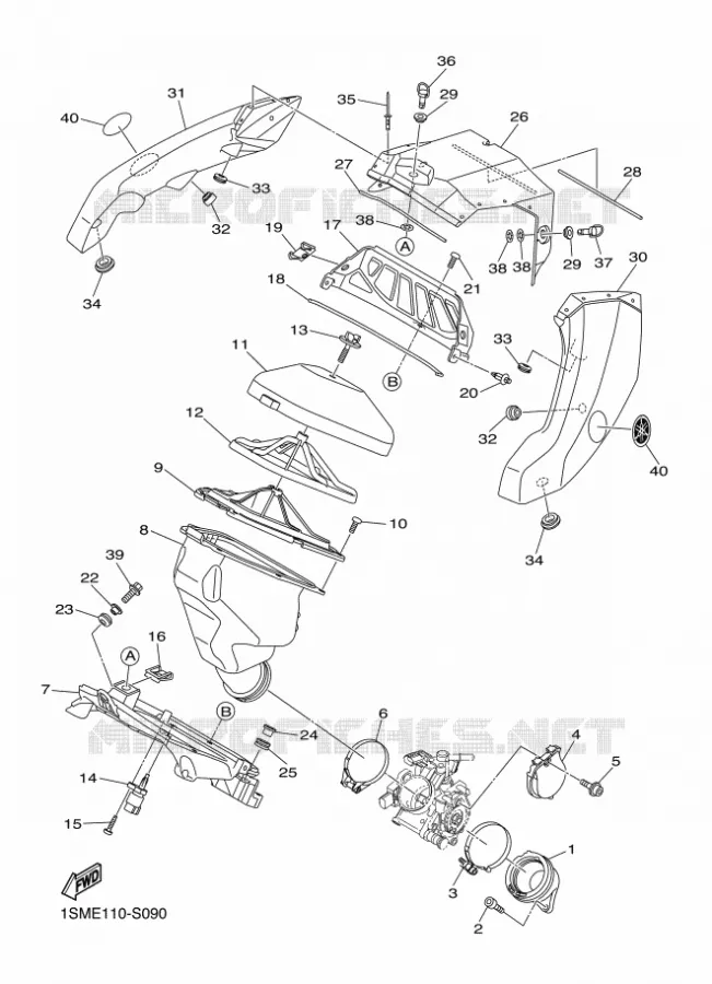 ADMISSION Yamaha MOTO 250 2018 YZF  YZ250F
