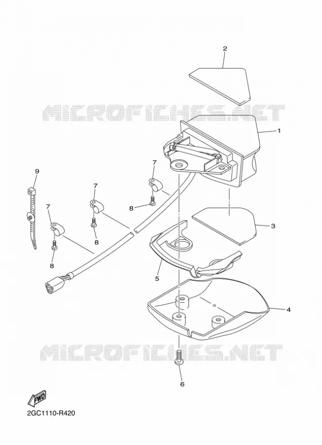 FEU ARRIERE Yamaha MOTO 250 2018 WRF  WR250F