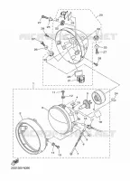 PHARE  pour Yamaha XVS 1300 CUSTOM de 2015