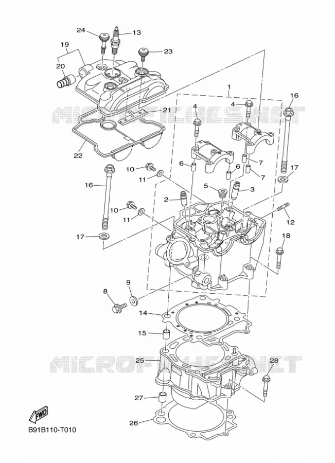 CYLINDRE Yamaha MOTO 450 2018 WRF  WR450F