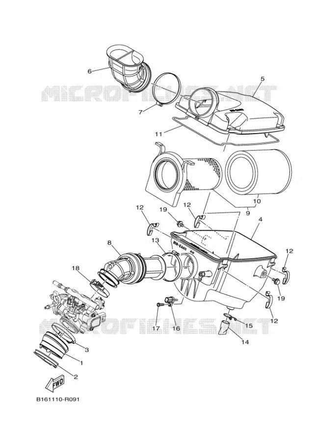 ADMISSION Yamaha QUAD 700 2018 KODIAK  YFM700FWB