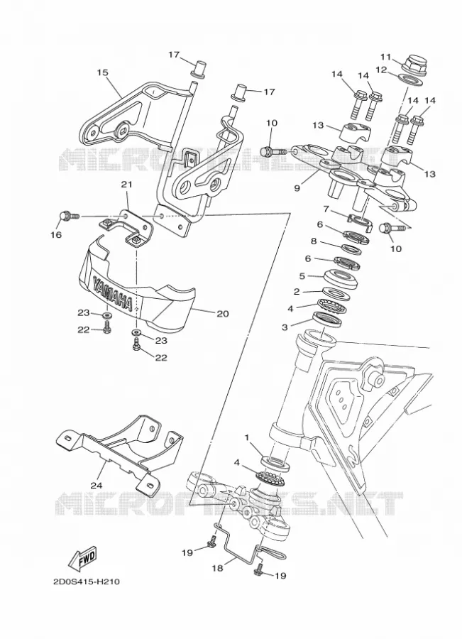 DIRECTION Yamaha MOTO 125 2017 YB  YB125