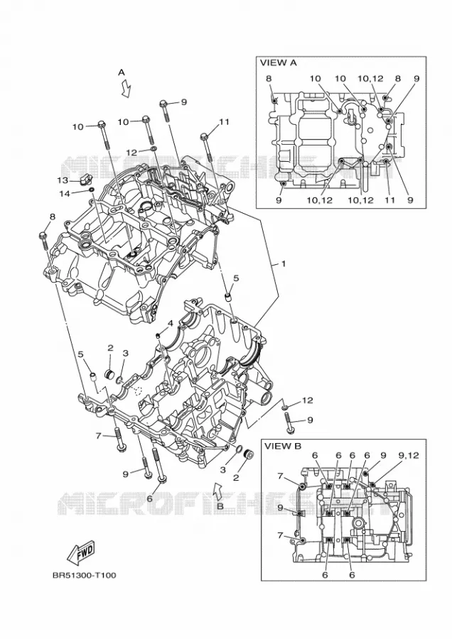 CARTER MOTEUR Yamaha MOTO 300 2018 R3  YZF-R3A