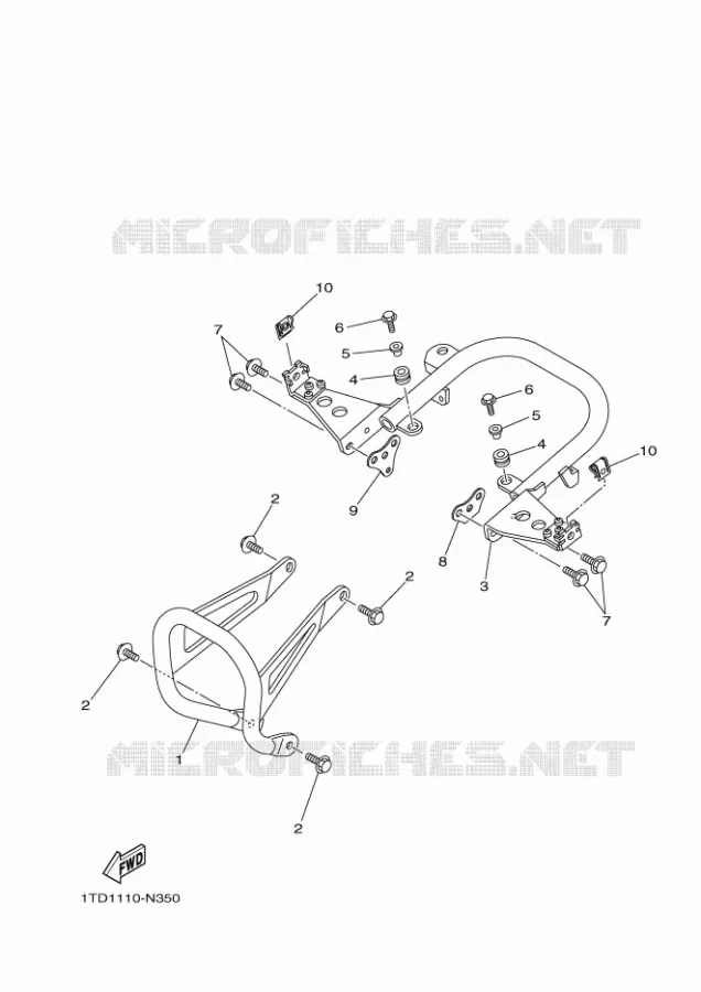 PARE CHOCS Yamaha QUAD 450 2018 YFZ  YFZ450RSE
