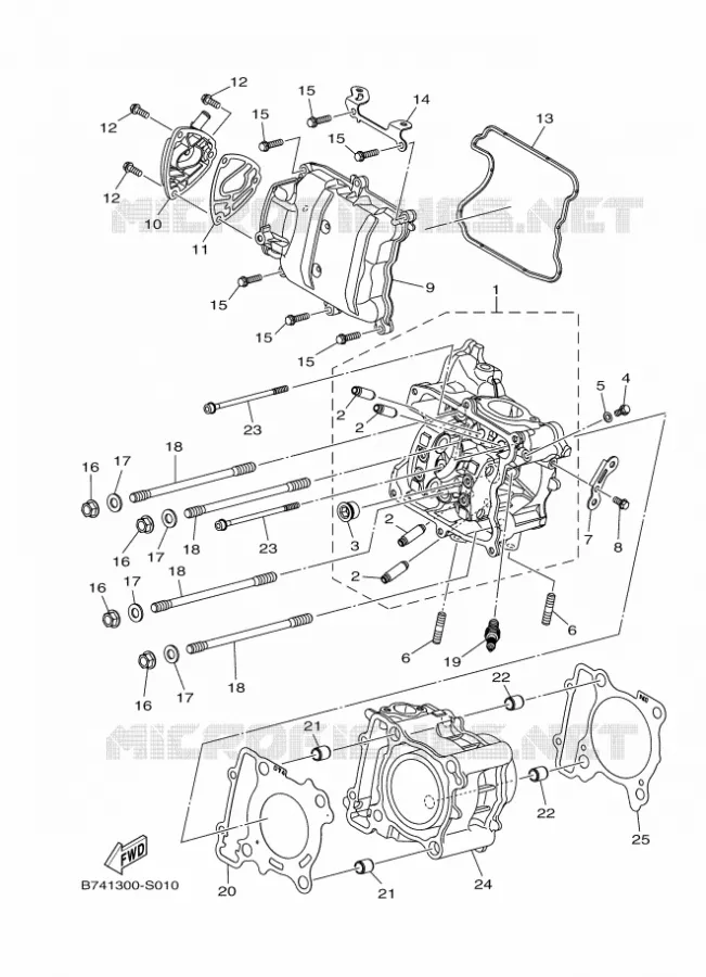 CYLINDRE Yamaha SCOOTER 300 2017 XMAX  CZD300-A