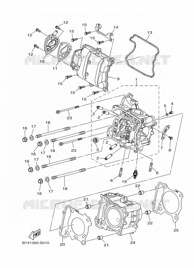 CYLINDRE Yamaha SCOOTER 300 2017 XMAX  CZD300-A