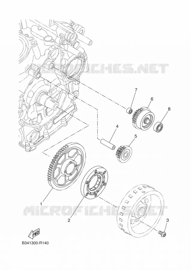 DEMARREUR Yamaha MOTO 700 2017 TRACER  MTT690P-AB