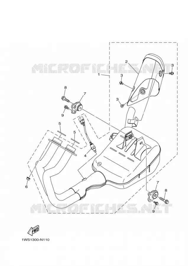 ECHAPPEMENT Yamaha MOTO 700 2017 TRACER  MTT690P-AB