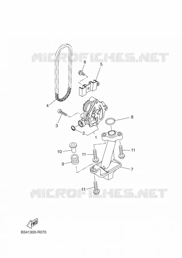 POMPE A HUILE Yamaha MOTO 700 2017 TRACER  MTT690P-AB
