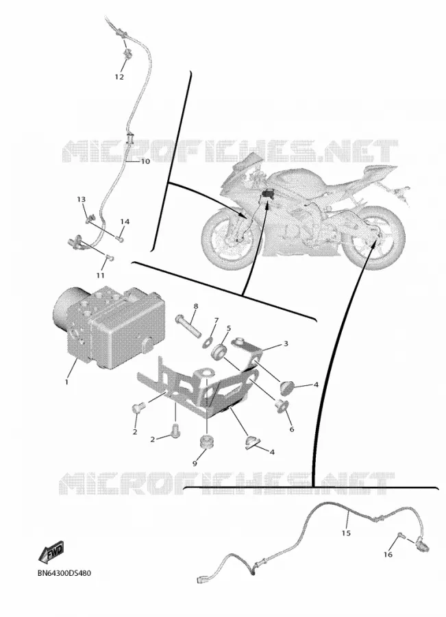 PARTIE ELECTRIQUE 3 Yamaha MOTO 600 2017 R6  YZF600