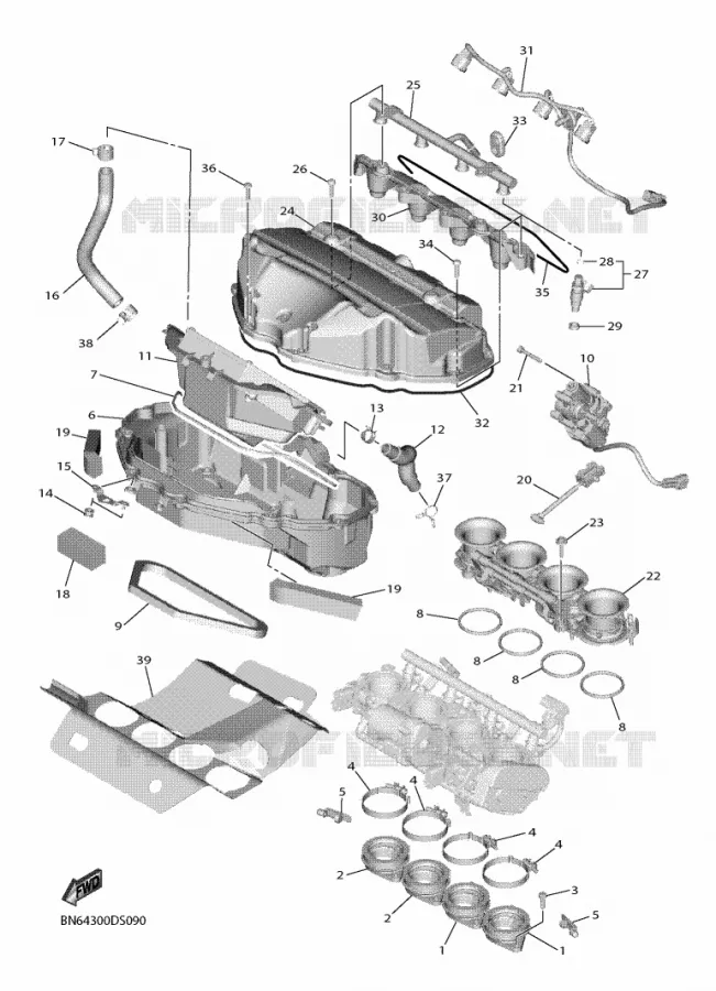 ADMISSION Yamaha MOTO 600 2017 R6  YZF600