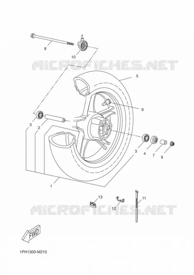 ROUE AVANT Yamaha SCOOTER 50 2016 AEROX  NS50