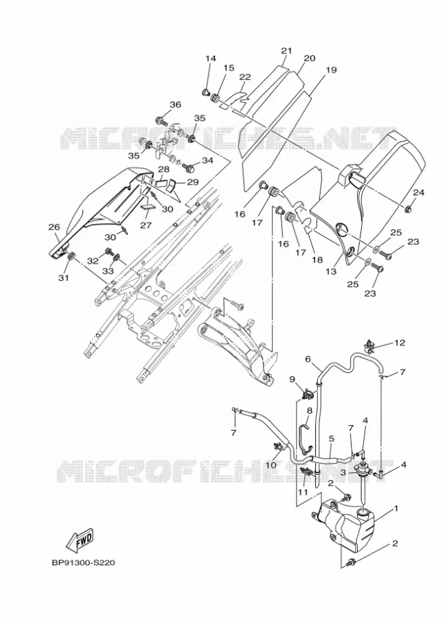COUVERCLE LATERAL Yamaha MOTO 1200 2017 XTZ SUPER TENERE  XT1200ZE