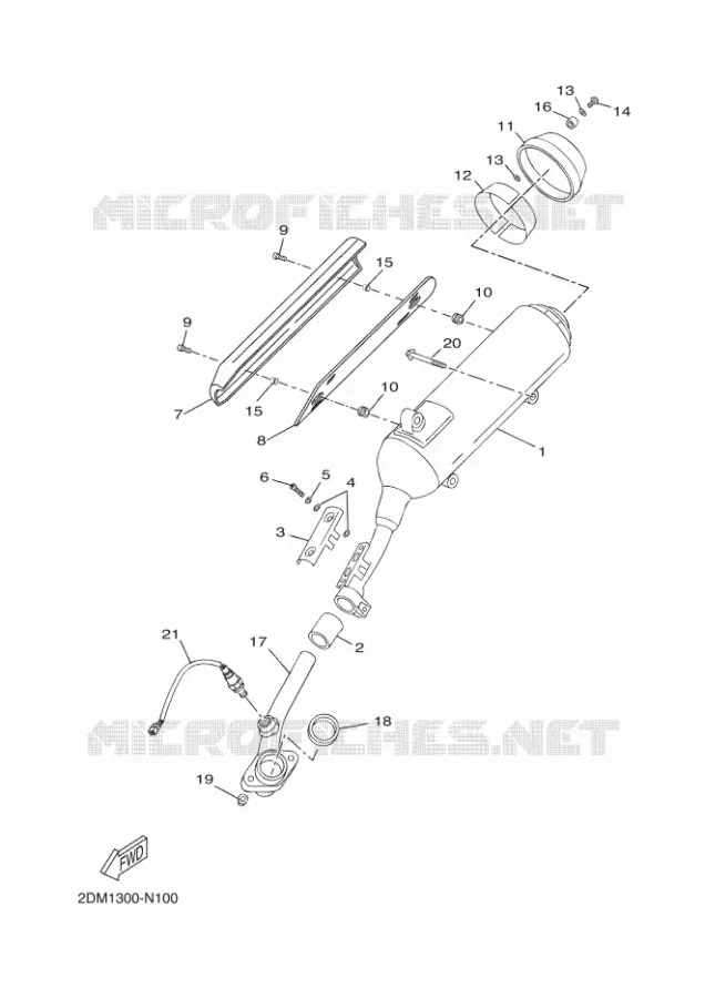 ECHAPPEMENT Yamaha SCOOTER 125 2016 XMAX  YP125RA