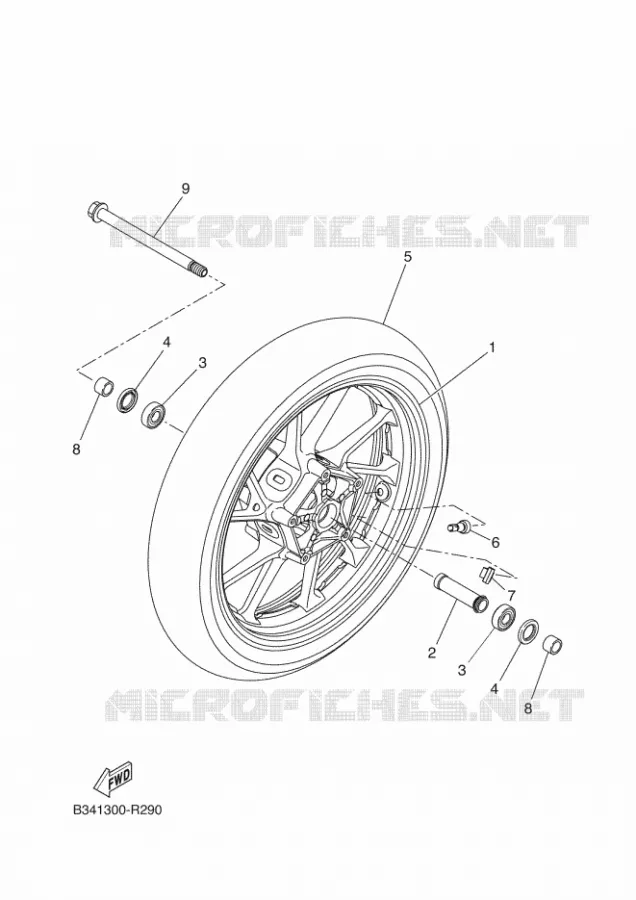 ROUE AVANT Yamaha MOTO 700 2016 XSR  MTM690-U