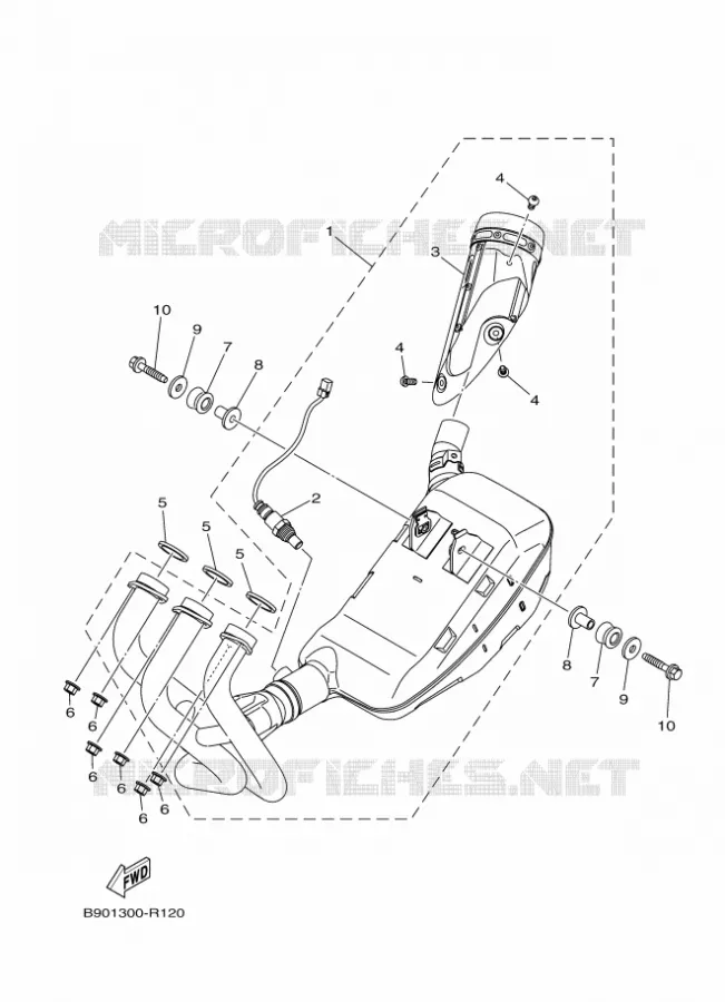 ECHAPPEMENT Yamaha MOTO 900 2016 XSR  MTM850