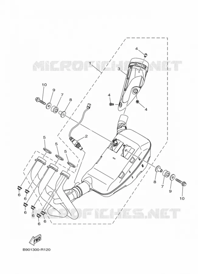 ECHAPPEMENT Yamaha MOTO 900 2016 XSR  MTM850