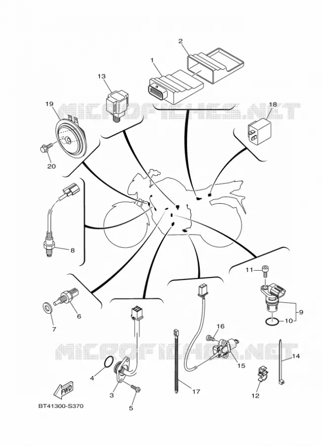 PARTIE ELECTRIQUE 2 Yamaha MOTO 125 2017 YS  YS125-5C