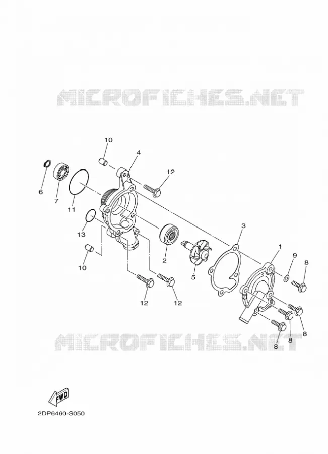 POMPE A EAU / DURITES Yamaha SCOOTER 125 2017 TRICITY  MWS125-C