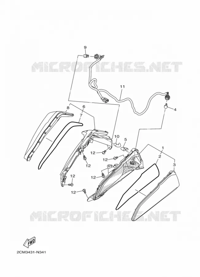 CLIGNOTANT Yamaha SCOOTER 125 2017 TRICITY  MWS125-C