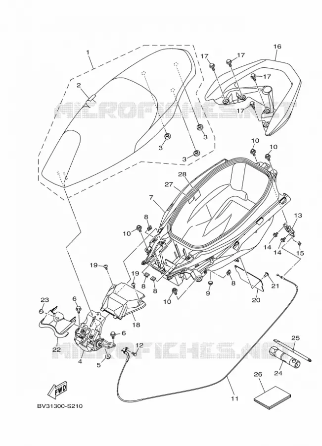 SELLE Yamaha SCOOTER 125 2017 NMAX  GPD125-A