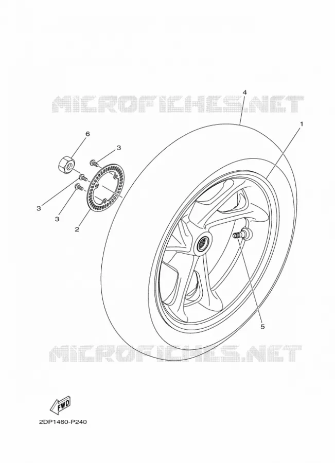 ROUE ARRIERE Yamaha SCOOTER 150 2017 NMAX  GPD150-A