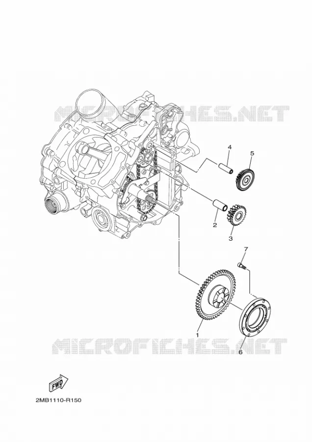 EMBRAYAGE DE DEMARREUR Yamaha SIDE BY SIDE 700 2017 WOLVERINE  YXE700E
