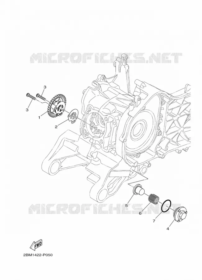 POMPE A HUILE Yamaha SCOOTER 125 2017 DELIGHT  LTS125-C