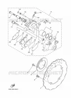 ETRIER DE FREIN ARRIERE pour Yamaha MT-07 ABS de 2016