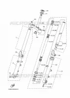 FOURCHE pour Yamaha MT-07 ABS de 2016
