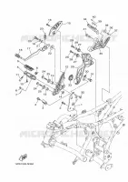SUPPORT / REPOSE PIEDS 2 pour Yamaha MT-07 ABS de 2016