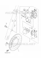 ETRIER DE FREIN AVANT pour Yamaha YBR 125 de 2014
