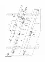 FOURCHE pour Yamaha YBR 125 de 2014