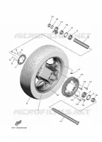 ROUE ARRIERE pour Yamaha TMAX 530 SX ABS de 2017