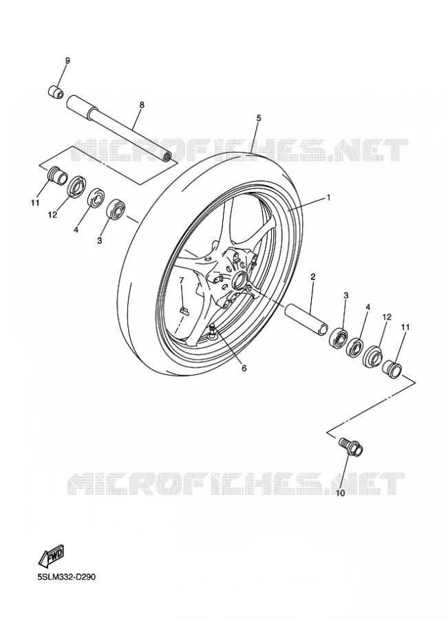 ROUE AVANT Yamaha MOTO 600 2008 R6  YZF-R6